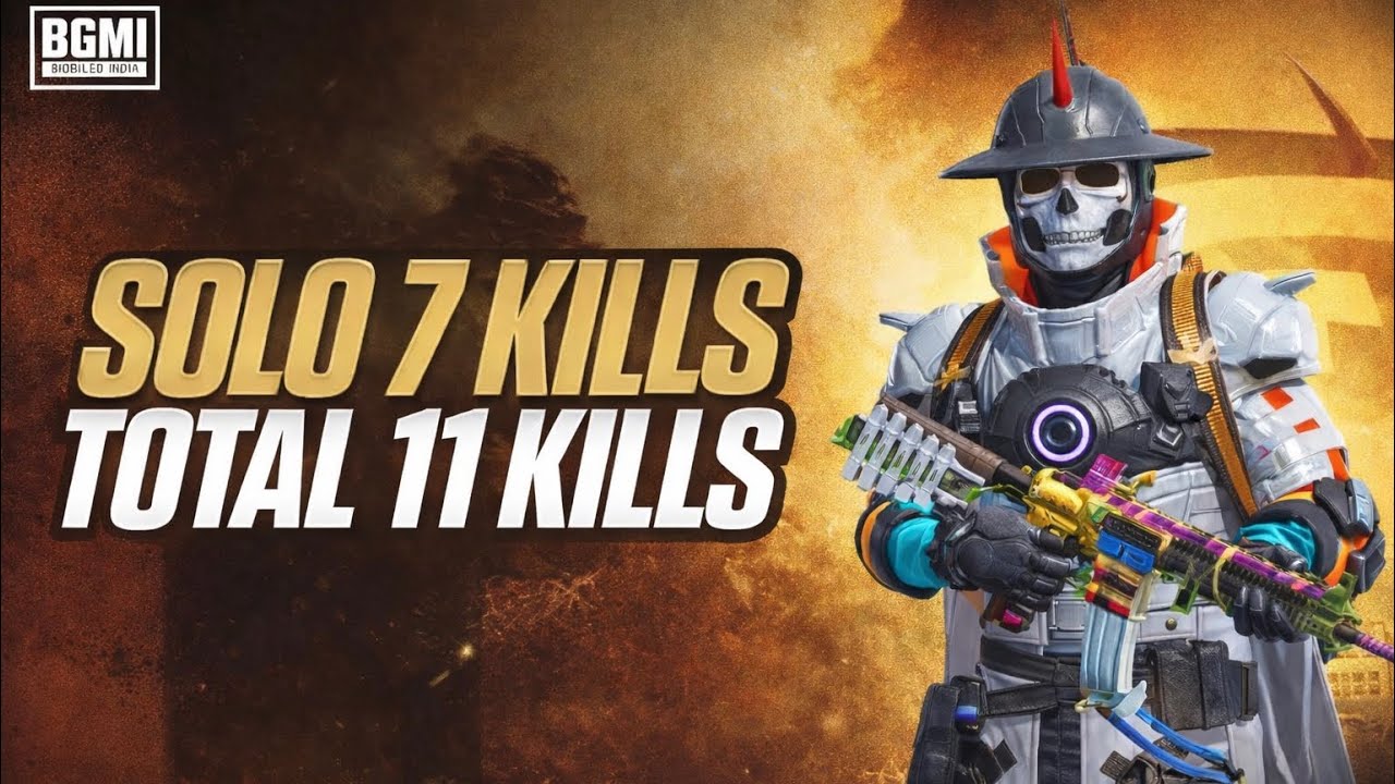 SOLO 7 KILLS | TOTAL 11 KILLS DOMINATION IN SCRIMS | BGMI | 4SWxARYAN |