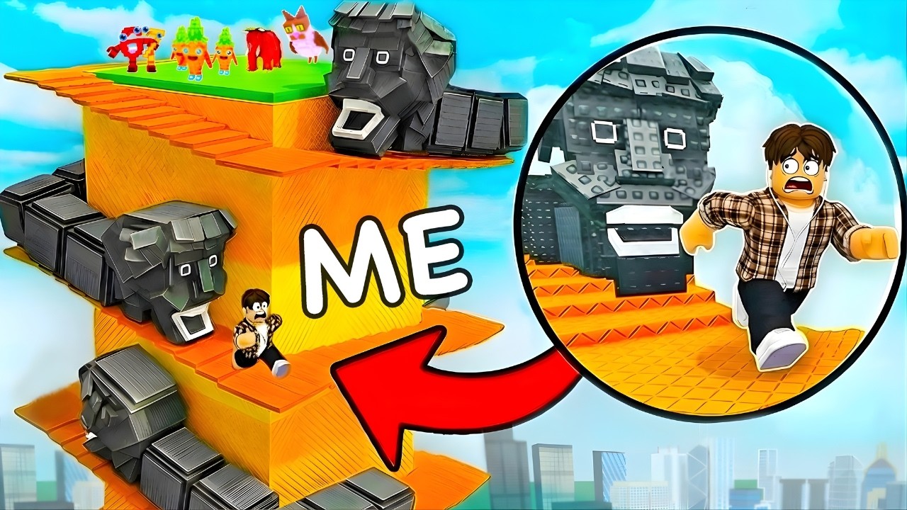 Climbing WORM TOWER to SAVE BRAINROTS in Roblox!