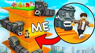 Climbing WORM TOWER to SAVE BRAINROTS in Roblox!