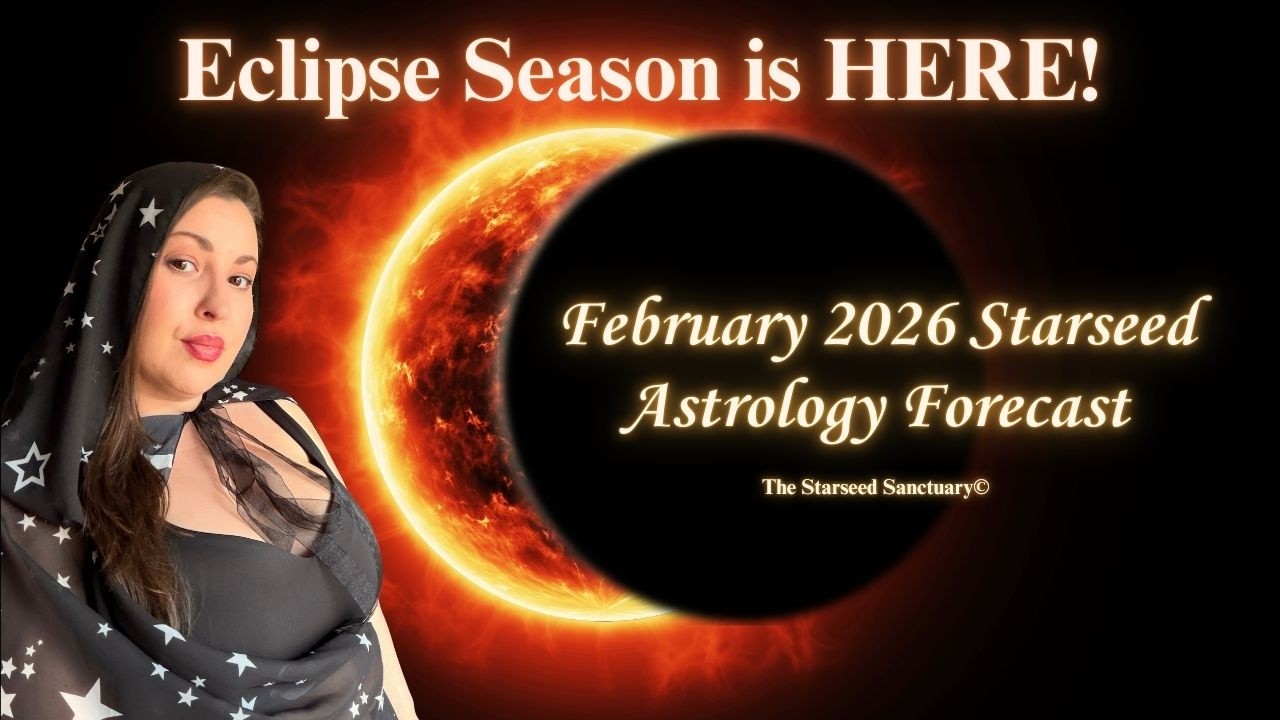 Сезон затмений наступил! Астрологический прогноз по системе «Звёздные семена» на февраль 2026 года.