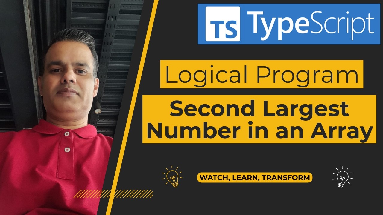 TypeScript - Logical Program - Find second largest number in an array ...