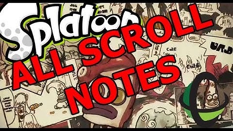 All Sunken Scroll Research Notes - Splatoon Wii U
