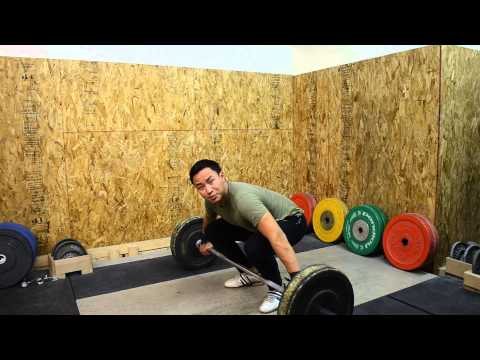 Snatch Pull to Knee + Snatch Pull