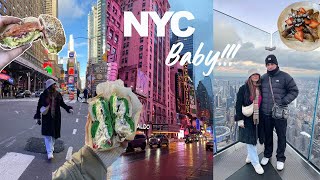 new york vlog | NYC bucket list, best food spots, NYC at christmas, shopping \& more!