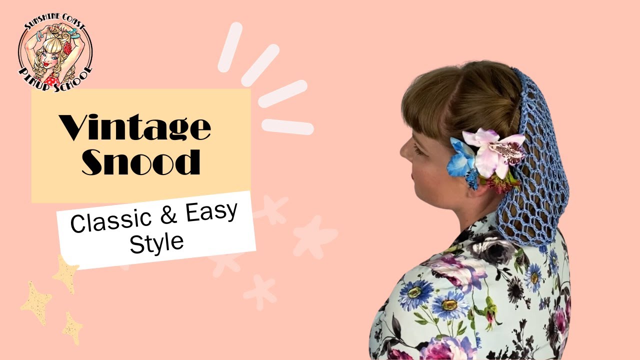 Vintage Snood Hairstyle with Grip Tuth Combs