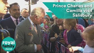 Prince Charles and Camilla visit Salisbury