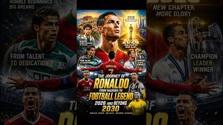 The Untold Story of CR7 | From Madeira Dreams to Global Greatness | The Journey Beyond 2026 & 2030