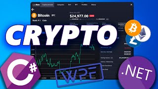My cryptocurrency app 💰 .Net C# Web Client API CoinGecko / CoinMarketCap