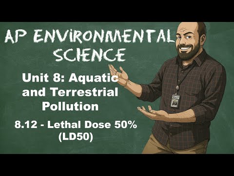 AP Environmental Science Unit 8 – Topic 8.12 Lethal Dose 50% (LD50)