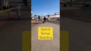 Dash 8 Q400 tarmac boarding at Canberra Airport #aviation