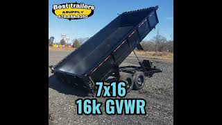 7x16 16k down 2 earth dump trailer walkthrough equipment ramps twin cylinder HD 2 way gate by Joey fuller best trailers 47 views 3 months ago 1 minute, 41 seconds