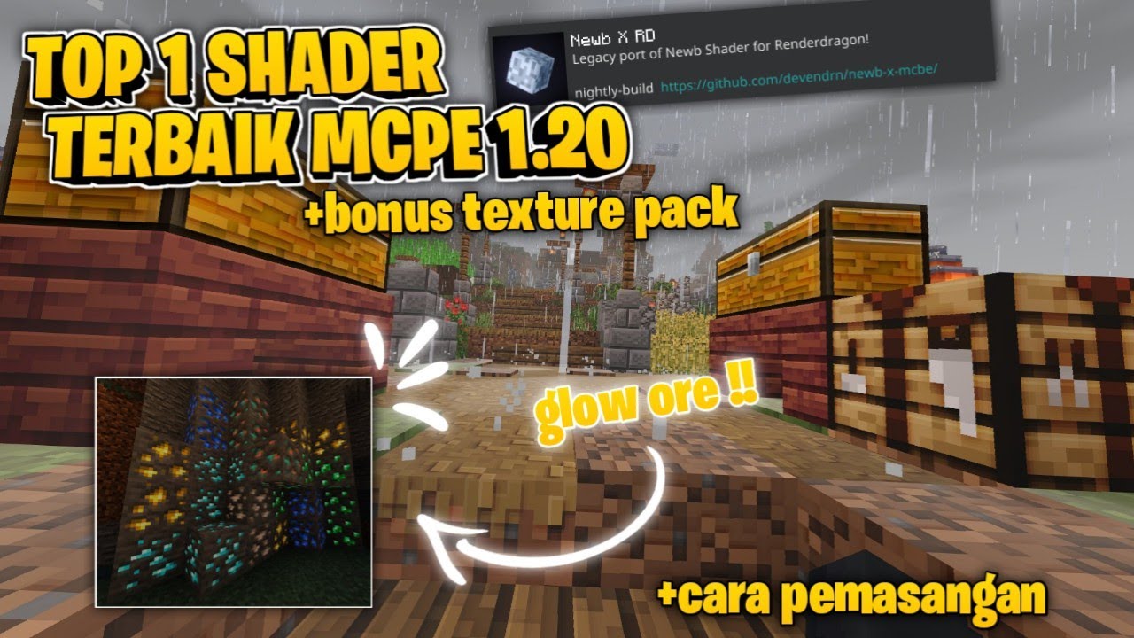 Top 1 Shader Terbaik Mcpe 1.20 | Newb Shader Update !! - YouTube