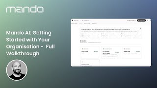 Mando AI : Bien démarrer avec votre organisation – Tutoriel complet