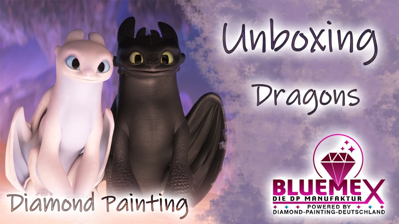 Diamond Painting Unboxing | Diamond Painting Deutschland Bluemex | Ohnezahn & Tagschatten