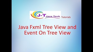 Java Fxml Tree View