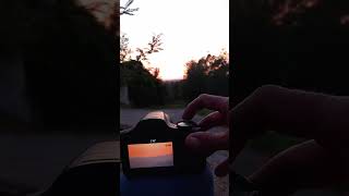 Catching a green flashe sunset Portugal today