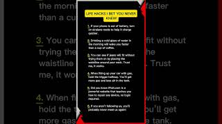 6 Crazy Life Hacks You Need to Try Today