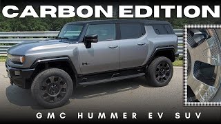 Surprise Reveal 2026 GMC Hummer EV SUV carbon fiber edition velocity ember GM Proving Ground Milford