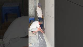 Kỹ năng cắt ốp gạch khổ lớn chuẩn đẹp #construction