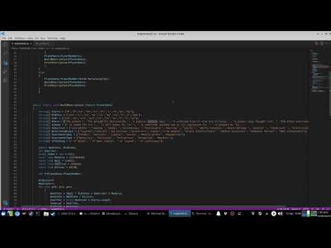 Elite-style planet description and name generator C#