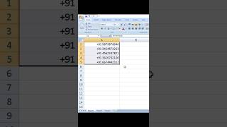 👉 +91 Automatically Add Kare ⚡ Excel Shortcut Trick #shorts