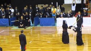 1回戦 山田 明治 対松本 常葉 H27全日本学生剣道選手権 Youtube