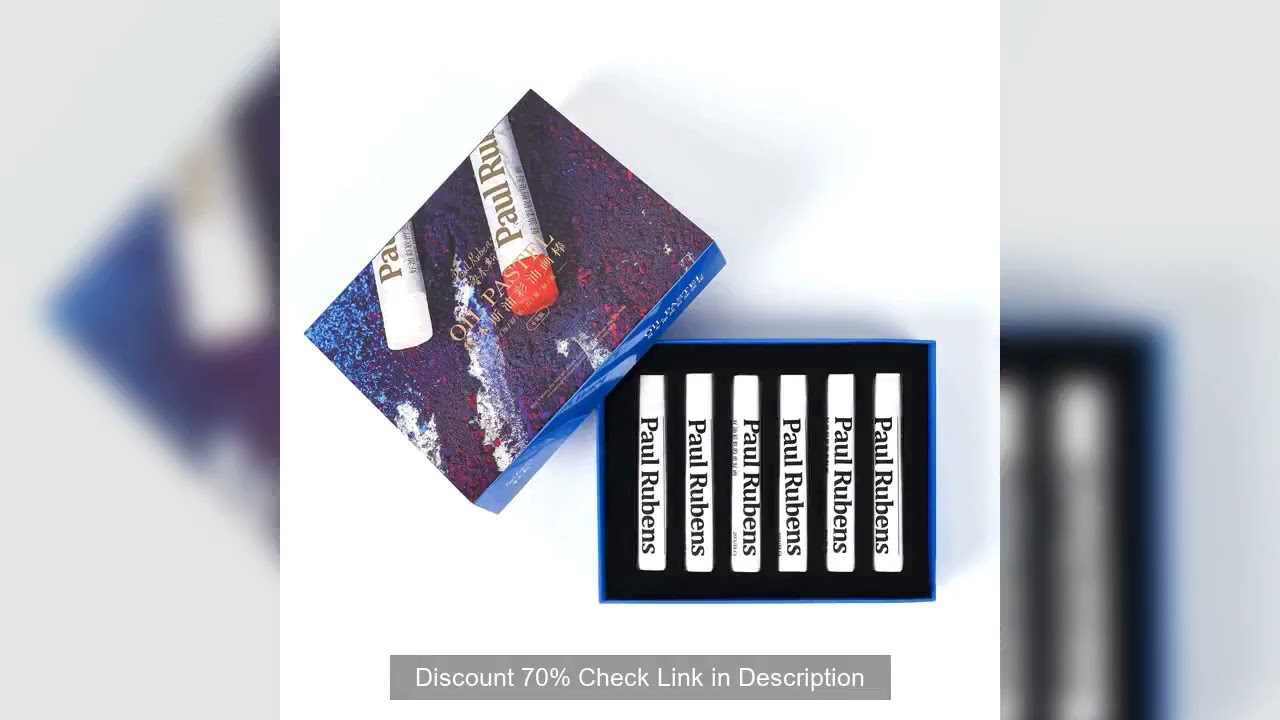 Paul Rubens 6PCS White Color Artist Professional Painting Oil Pastel Soft Eco-friendly Oil Pastel fo