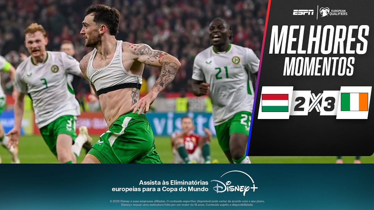 EM JOGAÇO COM HAT-TRICK E GOLAÇOS, IRLANDA VIRA NOS ACRÉSCIMOS SOBRE HUNGRIA NAS ELIMINATÓRIAS