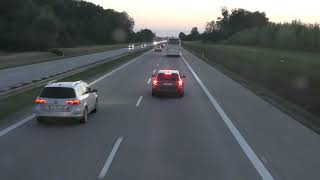 Autostrada A4 towards Jędrzychowice ,Poland