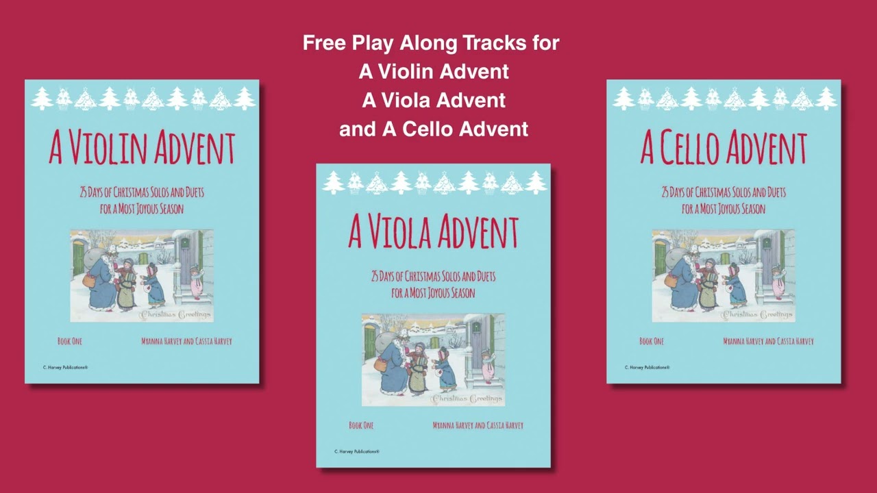 December 19 Carol of the Bells, Variation, Violin, Viola, Cello Advent Book Play Along Track