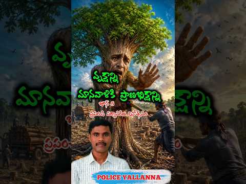 "వృక్షమే మానవాళికి ప్రాణ భిక్ష." | 🌳 | 🌍 |Police Yallanna | పర్యావరణ దినోత్సవం |june 5 |