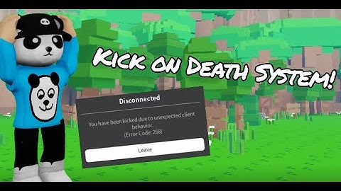 KICK on DEATH System | Roblox Studio