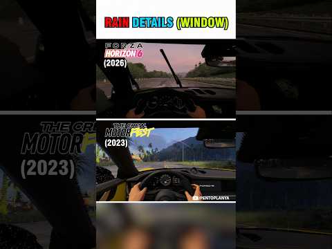 Rain Details (Window) Comparison | Forza Horizon 6 vs The Crew Motorfest