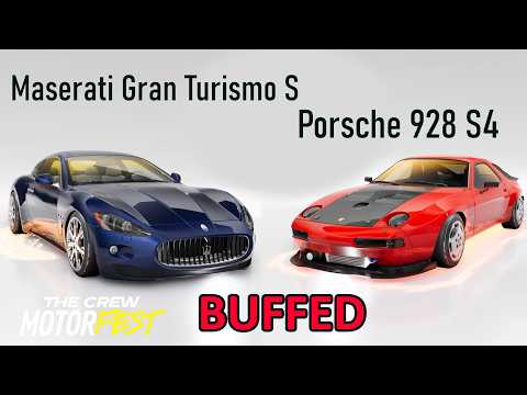 Updated Porsche 928 S4 and Maserati Gran Turismo S (The Crew Motorfest)