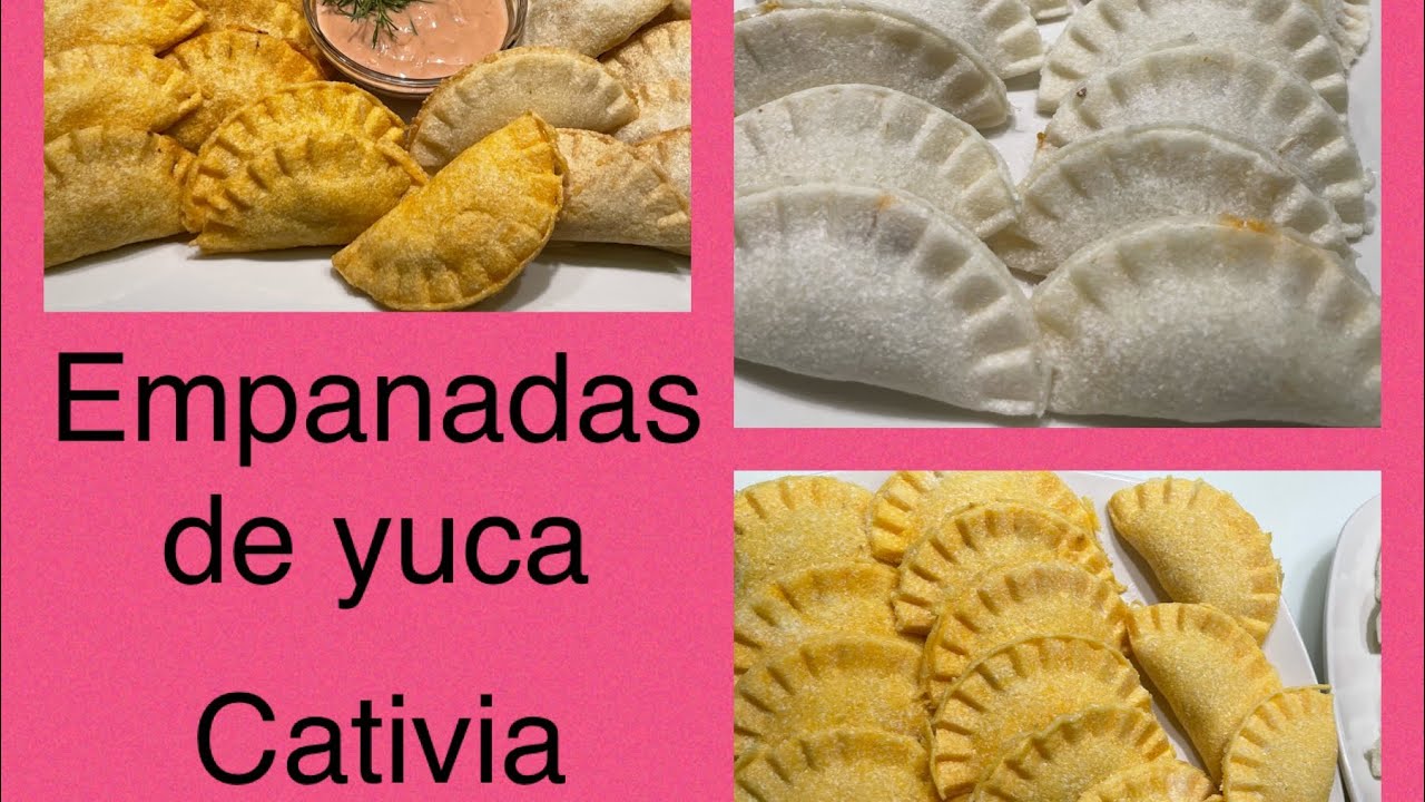 Empanadas de yuca Cativia rellenas de pollo 🍗empanadillas de yuca ...