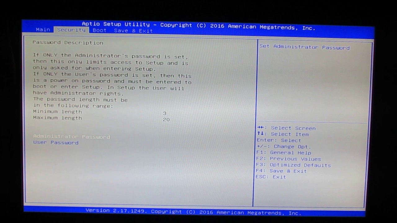 Beelink BT7 BIOS Settings Presentation YouTube
