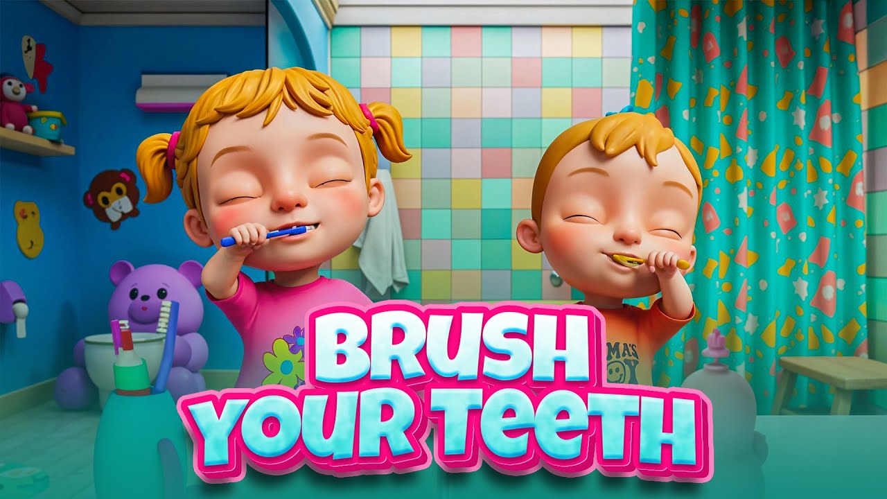 Brush your Teeth Poem | Nursery Rhymes & Kids Songs | Happy Rhymeville ...