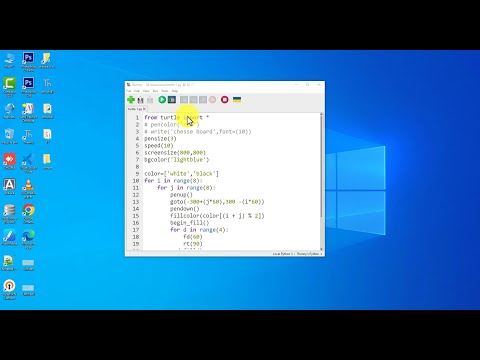 chess board with turtle module in python