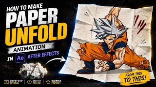 Paper Unfold Animation 🗿🔥 Tutorial ( + Presets ) | After Effects Tutorial