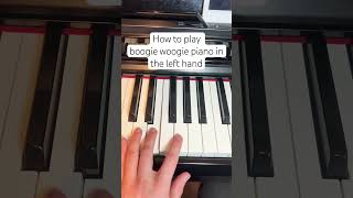 How to play Boogie Woogie in the left hand