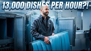 This Commercial Dishwasher Washes 13K Plates Per Hour