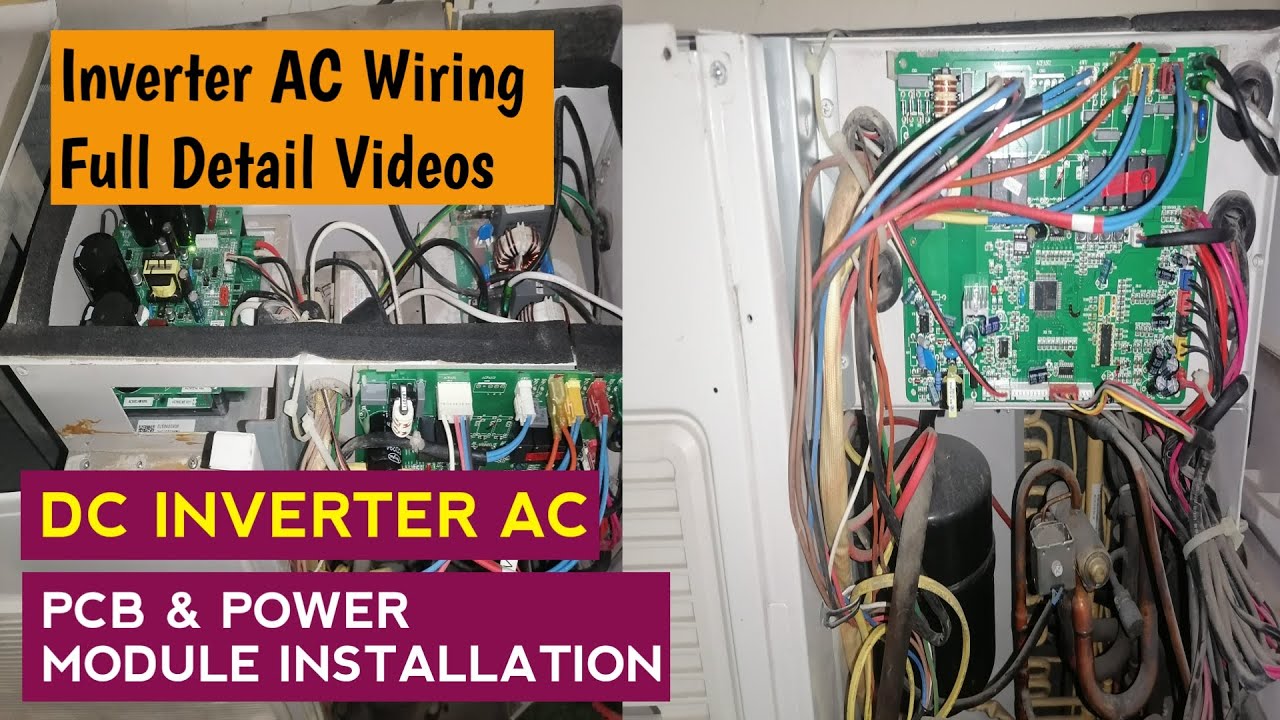 Pcb Ipm For Inverter Ac DC Inverter AC Outdoor PCB Wiring | Installation of IPM & PCB ...