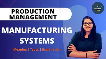 What is a manufacturing system and what are its four main components?