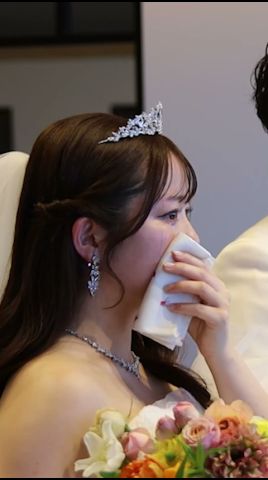 新婦が涙を溢した母の表情とは#結婚式 #花嫁 #結婚 #wedding #ウェディングドレス