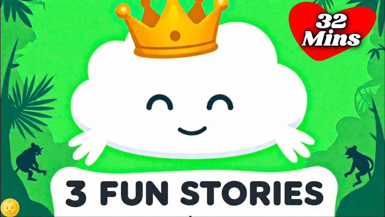 3 Jungle Animal Stories 🌴 | Animated Moral Stories for Kids Bedtime Compilation (30+ Minutes)