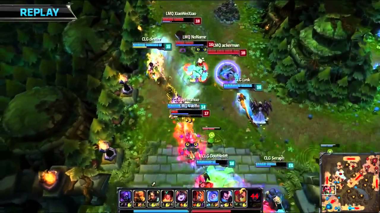 CLG Dexter amazing Lee Sin play | CLG vs LMQ | 2014 NA LCS Summer Split W1D1 [HD]