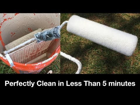 How to Clean a Paint Roller in less than 5 minutes