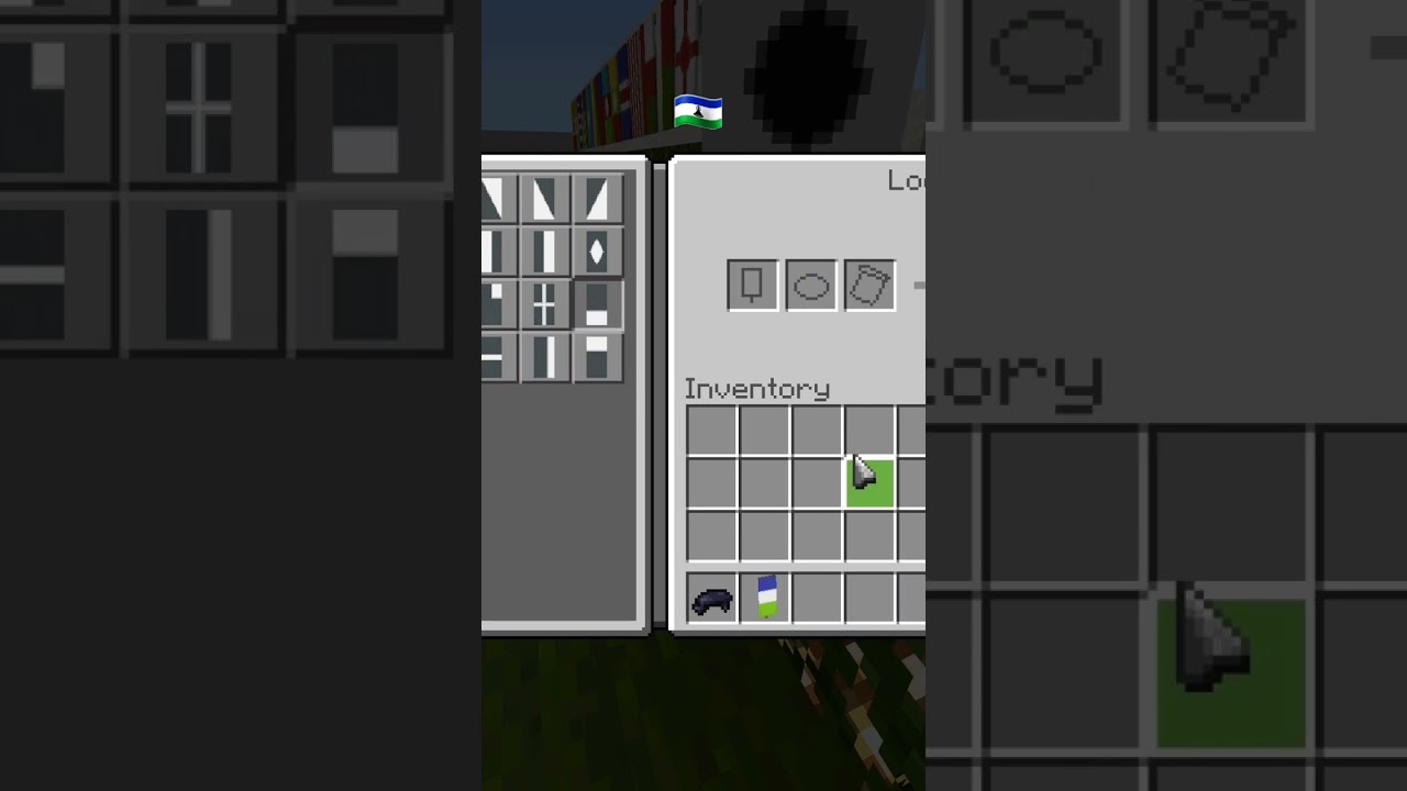 How to make the Lesotho 🇱🇸 flag in Minecraft 