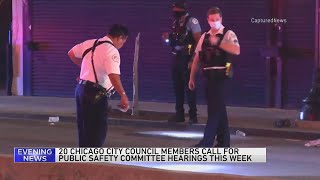 20 Chicago aldermen call for public safety hearing amid rising gun violence