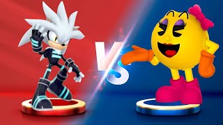 Sonic Dash - Ms. PAC-MAN VS Silver - Movie Sonic vs All Bosses Zazz Eggman